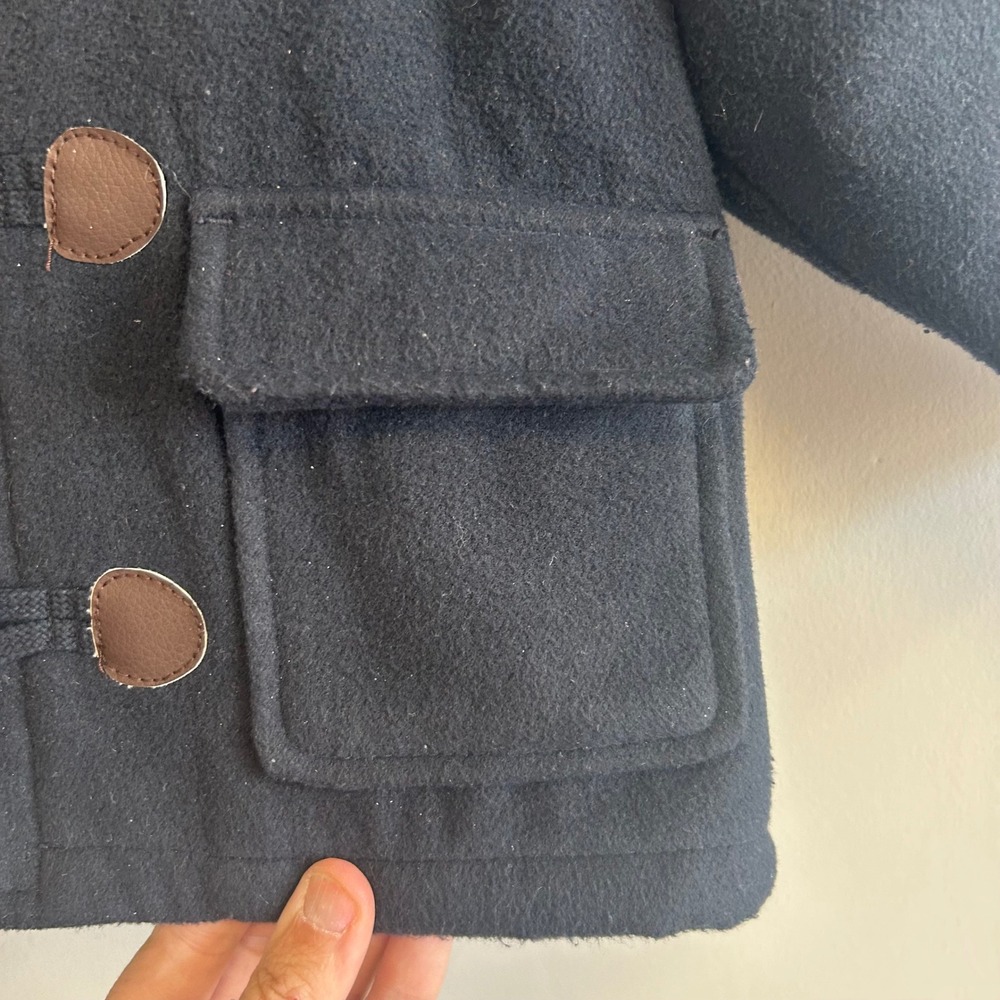 Gymboree‎ Navy Blue Peacoat Toggle Hooded Jacket Kids 2T 3T - Picture 3 of 5